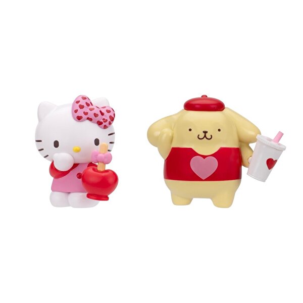Hello Kitty Kalpten Kalbe 2’li Figür Seti Hello Kitty - Pompompurin