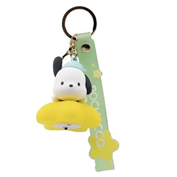 Hello Kitty ve Arkadaşları Işıklı Anahtarlık Pochacco