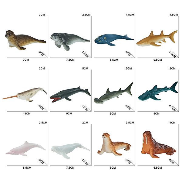 Tüpte Deniz Hayvanları Seti