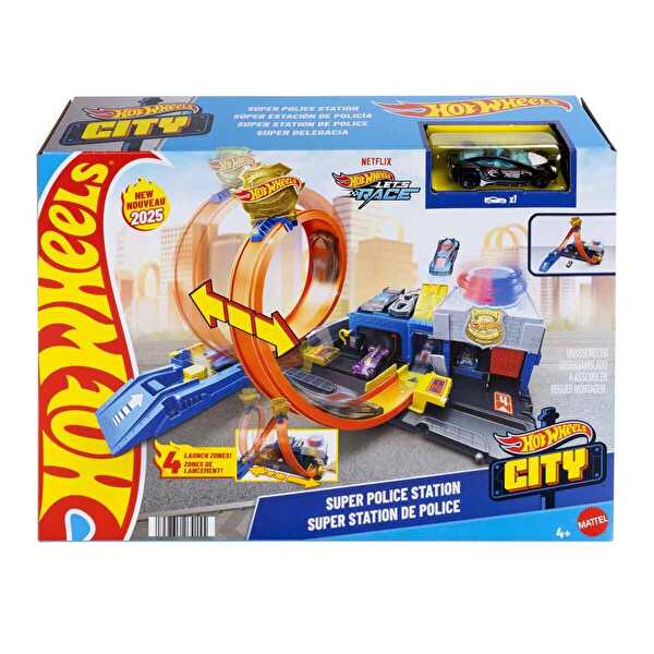 Hot Wheels Polis İstasyonu Oyun Seti JBM71