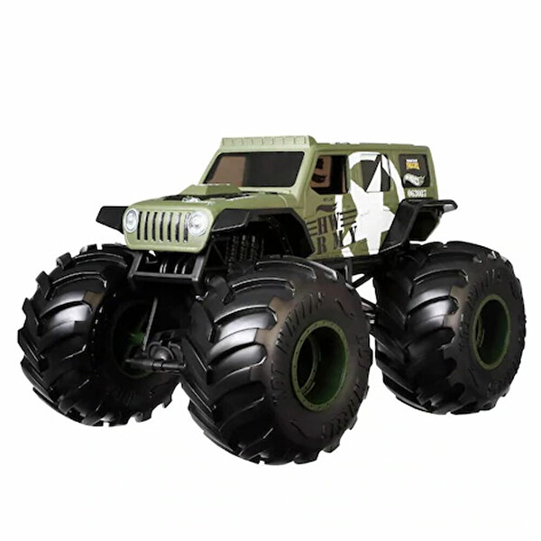 Hot Wheels Monster Trucks 1:24 Arabalar Army Jeep GJG71