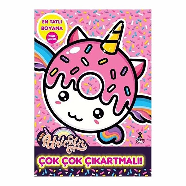 I Love Unicorn En Tatlı Boyama Çok Çok Çıkartmalı!