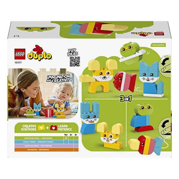 LEGO DUPLO İlk 3'ü 1 Arada Yaratıcı Sevimli Hayvanlar 10477