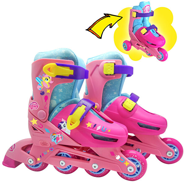 My Little Pony Mavi-Pembe Paten 35/38