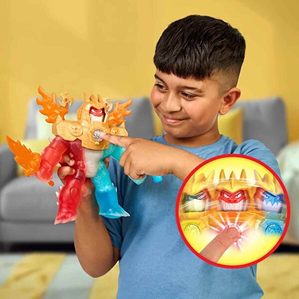 Sesli ve Işıklı 3'ü 1 Arada Goojitzu Meteor Madness Goo Tron Supreme Figürü 43028