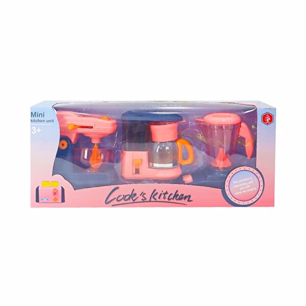 Pembe Mi̇kser. Kahve ve Hamur Maki̇nesi̇ Mutfak Seti̇m