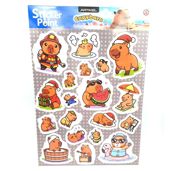 Capybara Sticker 17 x 25 Cm