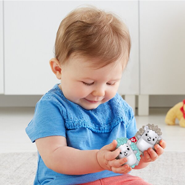Fisher Price Eğlenceli Arkadaşlar Dişlik ve Çıngıraklar Kirpi İkizler (FXC22)