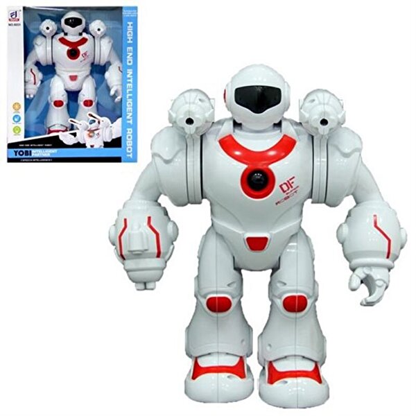 Sesli Ve Işıklı Savaş Robotu Kırmızı