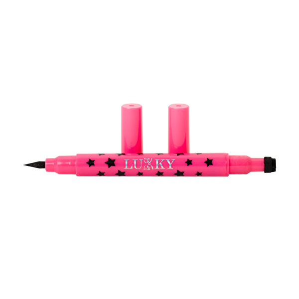 Lukky 2'si 1 Arada Yıldız Baskısı ve Eyeliner
