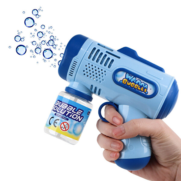Wanna Bubbles Pilli Köpük Tabancası Mavi