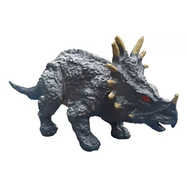 Metal Arabalı Jurassic Era Kauçuk Dinozor Seti Sarı