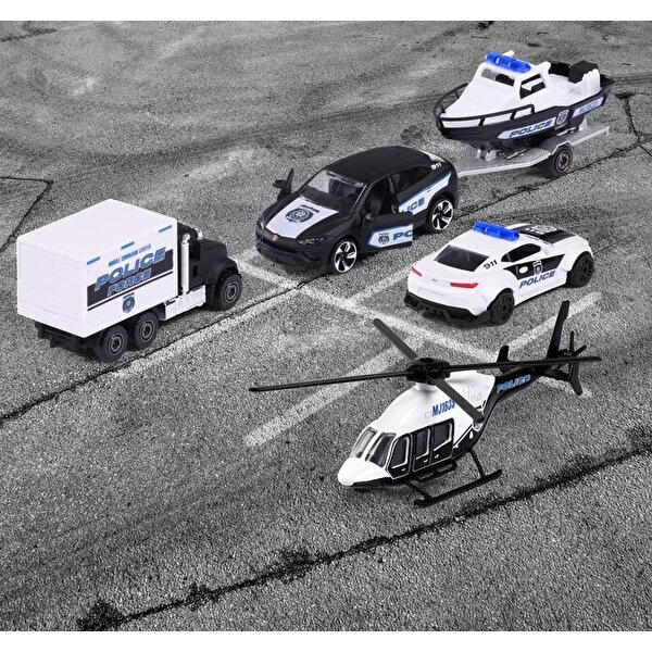 Majorette Police Force 4'lü Koleksiyon Paketi