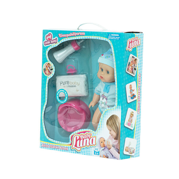 Baby Luna Altını Islatan Bebek Mavi Sarı Tulumlu