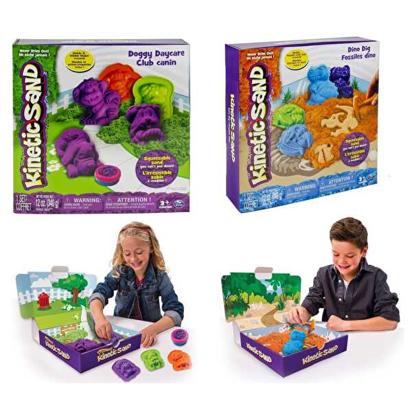 Kinetic Sand Köpek Parkı Ve Dinozor Kazısı Oyun Seti