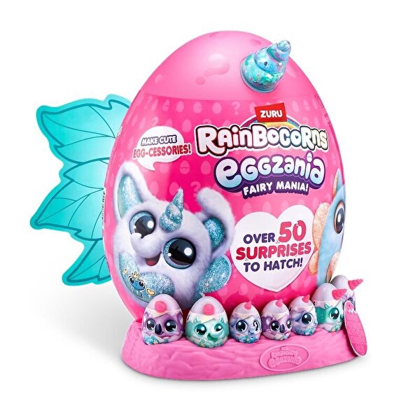 Rainbocorns Eggzania Fairy Peluş Sürpriz Paket Mavi Kanat 92106