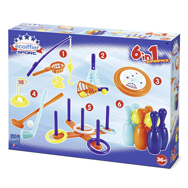 Ecoiffier 6'lı Spor Oyun Seti