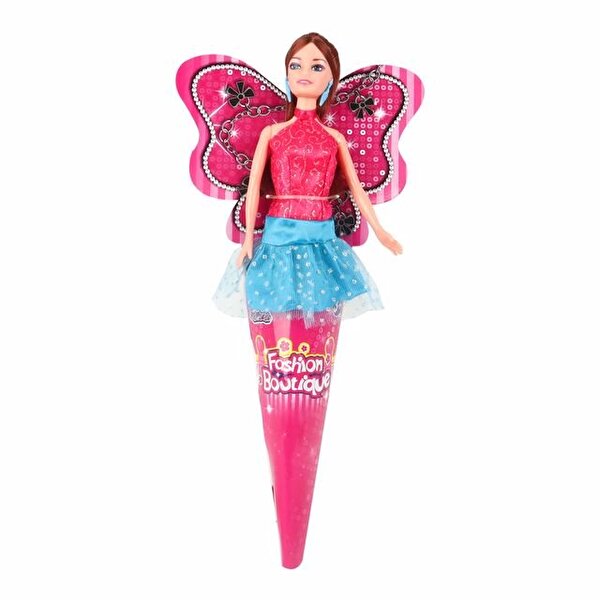 Külahlı Kelebek Bebek Pembe Elbiseli