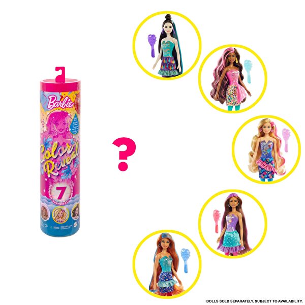 Barbie Color Reveal Renk Değiştiren Sürpriz Barbie Parti Serisi 4 GWC58