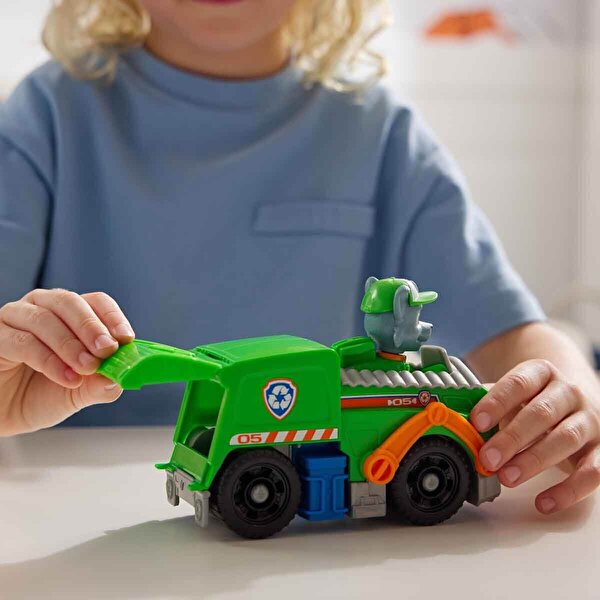 Paw Patrol Rocky Figürü ve Geri Dönüşüm Kamyonu