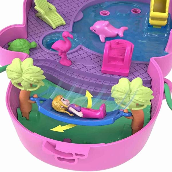 Polly Pocket Çanta Olabilen Micro Oyun Setleri Momma Monkey And Baby HPW04