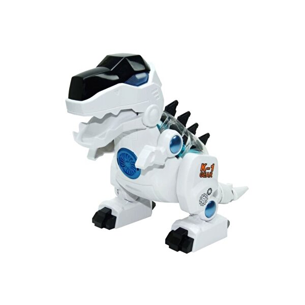 Işıklı, Müzikli ve Hareketli Beyaz Robot Dinozor