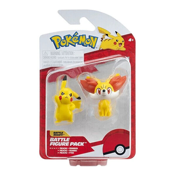 Pokemon Battle 2'li Figür Seti Pikachu ve Fennekin