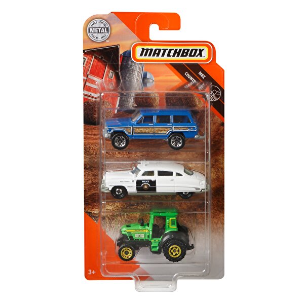 Matchbox Üçlü Araba Seti Countryside GKR57