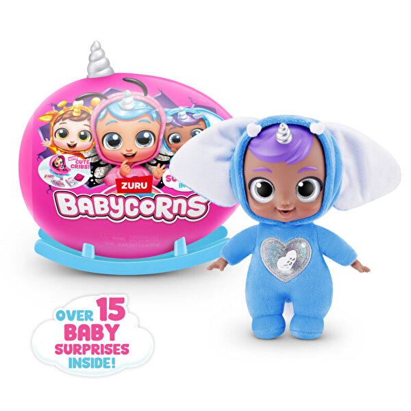 Rainbocorns Sevimli Sürpriz Bebek 92107 Gri Boynuz