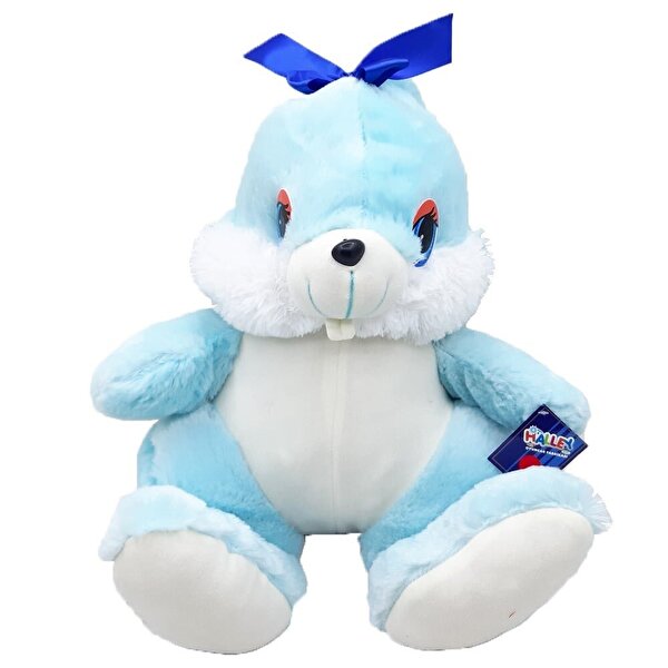 Sakallı Mavi Tavşan 45 Cm