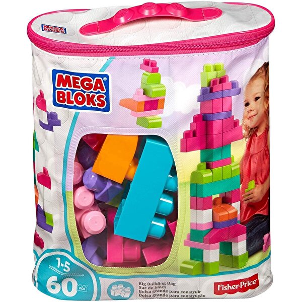 Mega Bloks 60'lı Blok Torbalar Pembe DCH54