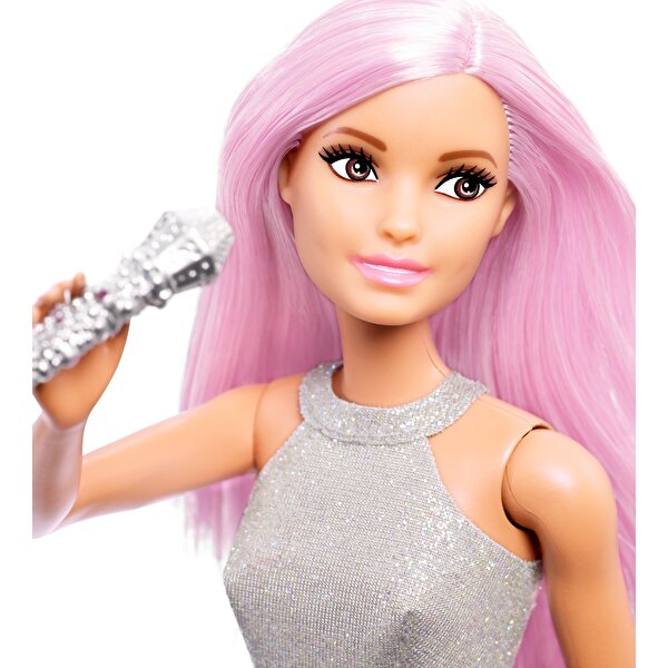 Barbie Kariyer Bebekleri Pop Star Bebek ve Mikrofonu FXN98