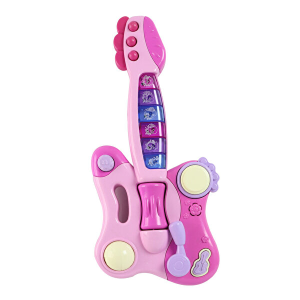 Erdem Sesli Işıklı Gitar Pembe
