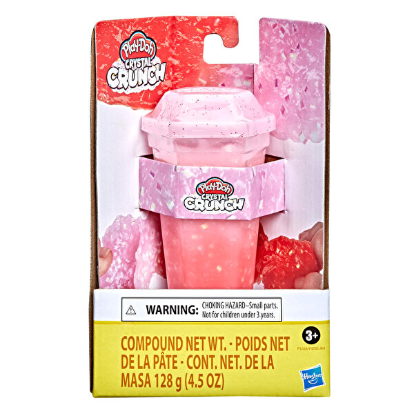 Play Doh Crystal Crunch Hamur - Kırmızı ve Parlak Pembe F5164