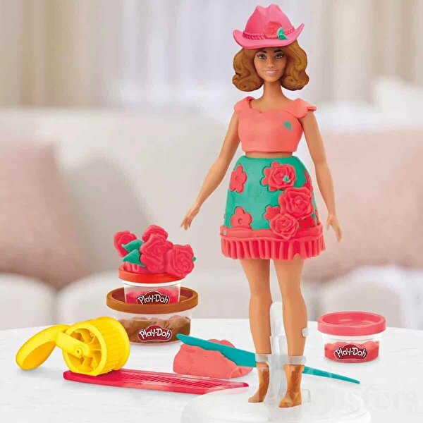 Play Doh Barbie Çiçekli ve Püsküllü Seti G1360