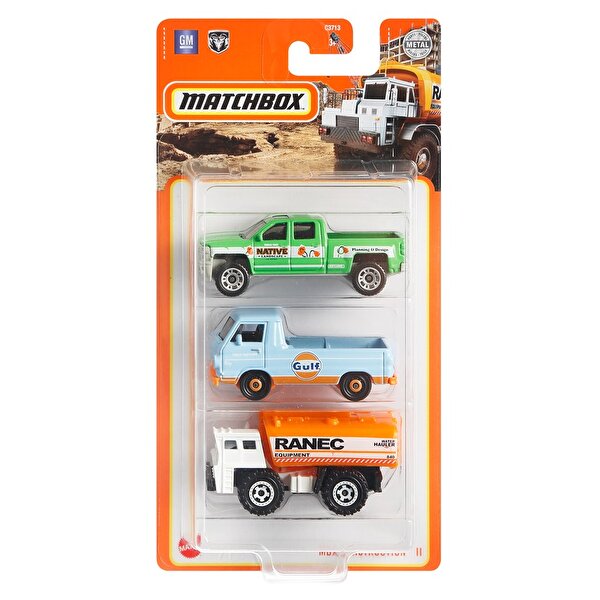 Matchbox Üçlü Araba Seti GKR58