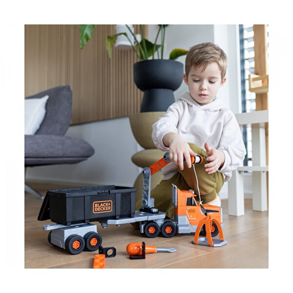 Smoby Black+Decker Alet Çantalı Vinçli Kamyon