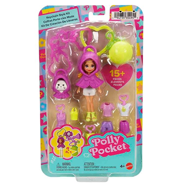 Polly Pocket Anahtarlık Süsleme Kiti Oyun Seti JKR47