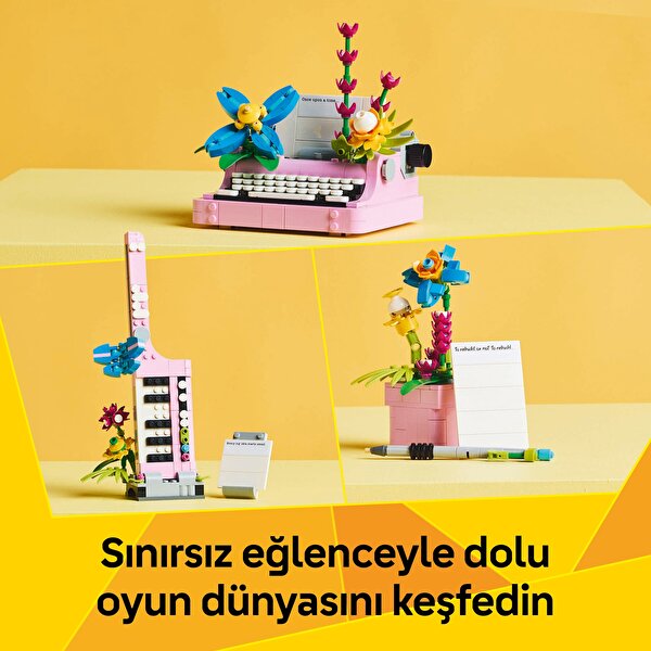 LEGO Creator 3'ü 1 Arada Çiçekli Daktilo 31169