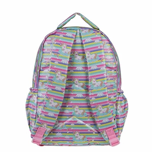 Kaukko Kids & Love Unicorn Sırt Çantası Aynalı Simli