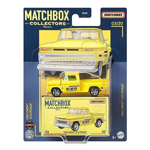 Matchbox Premium Arabalar 1963 Chevy C110 Pickup GRK22