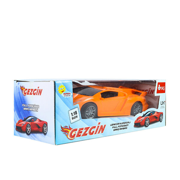 1:18 Pilli Uzaktan Kumandalı Full Fonksiyon Turuncu Gezgin Araba