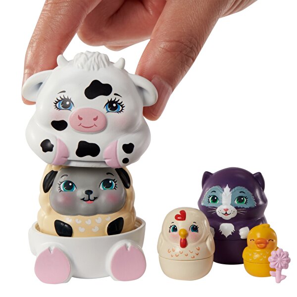 Enchantimals Bebek ve Ev Oyun Seti İnek Cambrie'nin Çiftlik Evi GTM48