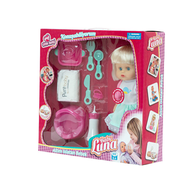 Baby Luna Altını Islatan Yemek Setli̇ Bebek Bali̇nalı Elbise