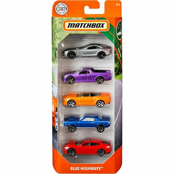 Matchbox Beşli Araba Seti Blue Highways GBJ74