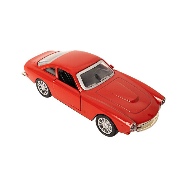 Sesli Işıklı 1:36 Metal Çek Bırak Tek Kapı Araba Kırmızı