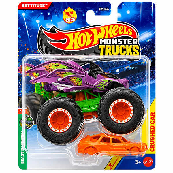 Hot Wheels Monster Trucks 1:64 Arabalar Battitude JHY44