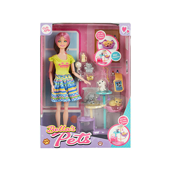 Bella’s Pets Oyuncak Seti Kahverengi Saçlı