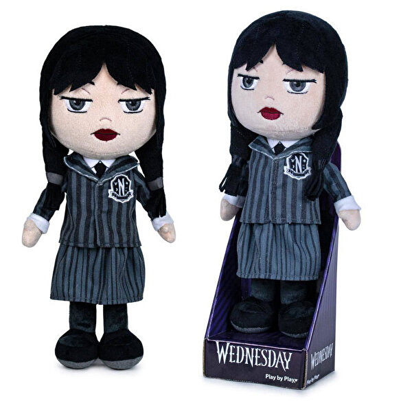 Üniformalı Wednesday Bez Bebek Peluş 32 Cm 23237