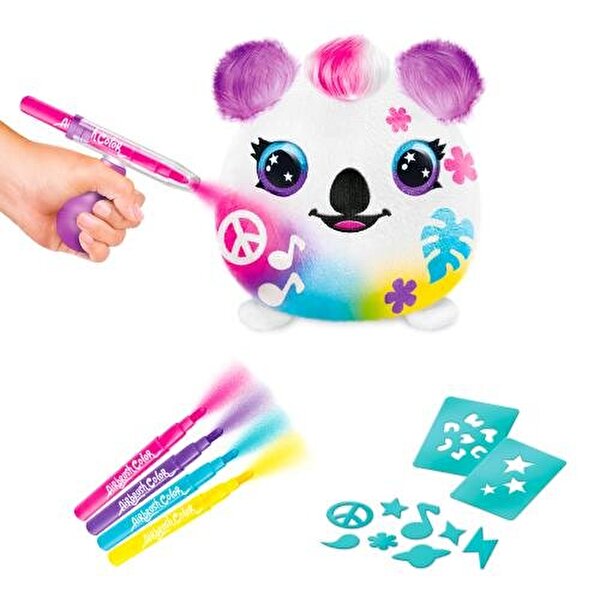 Airbrush Plush Sürpriz Squishy Paint Bucket Koala